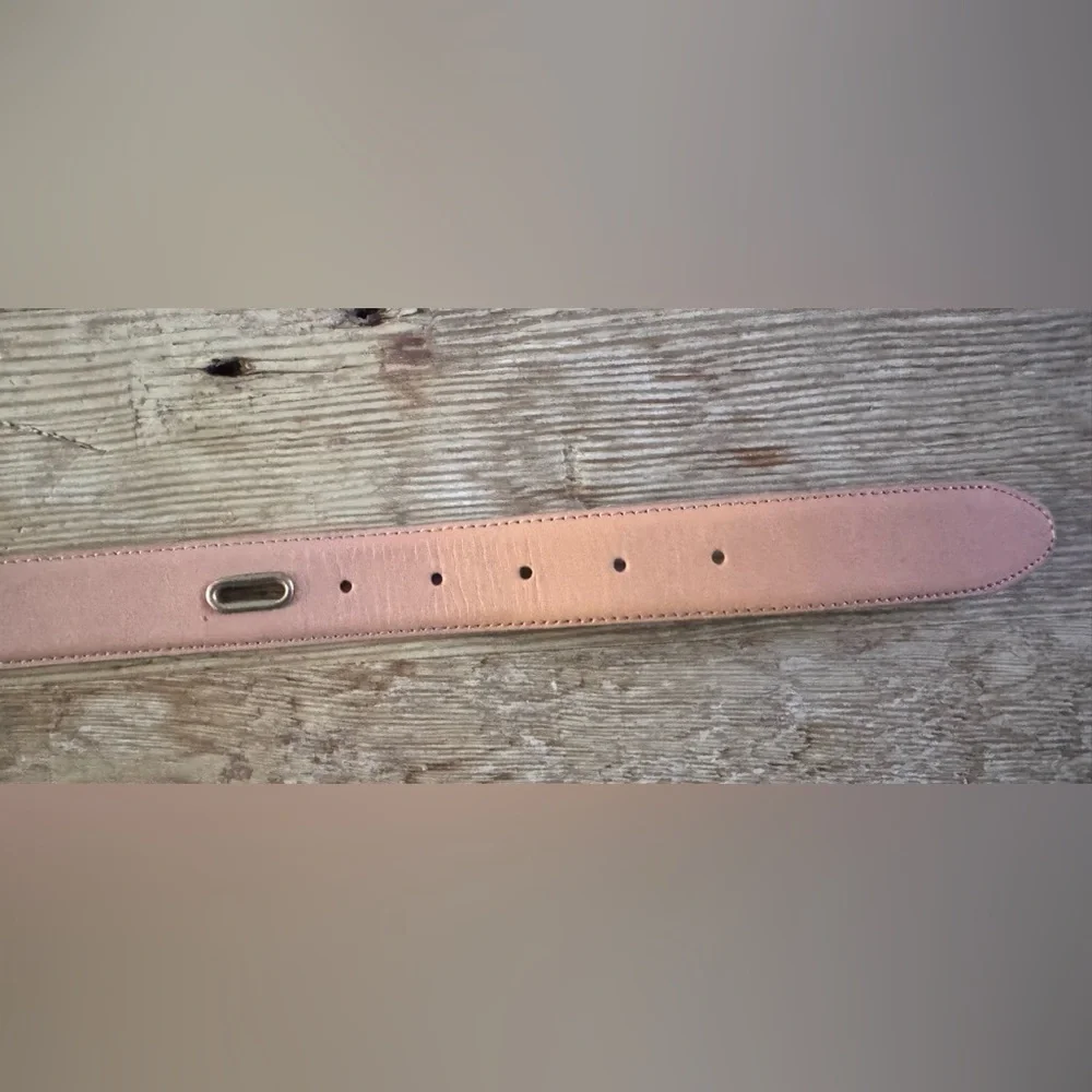 NWT J. Crew Womens Tan Leather Belt with Gold Buckle Size Medium - Picture 5 of 10